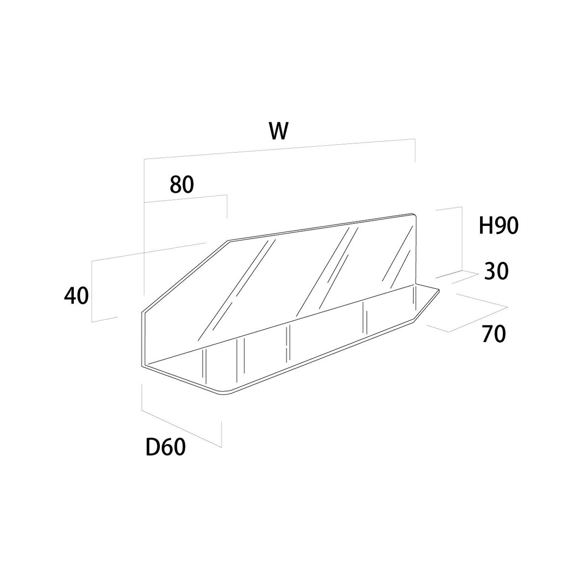 エッジカラー仕切板 ブルー の通販｜売り場作りのNIKKENオンラインショップ